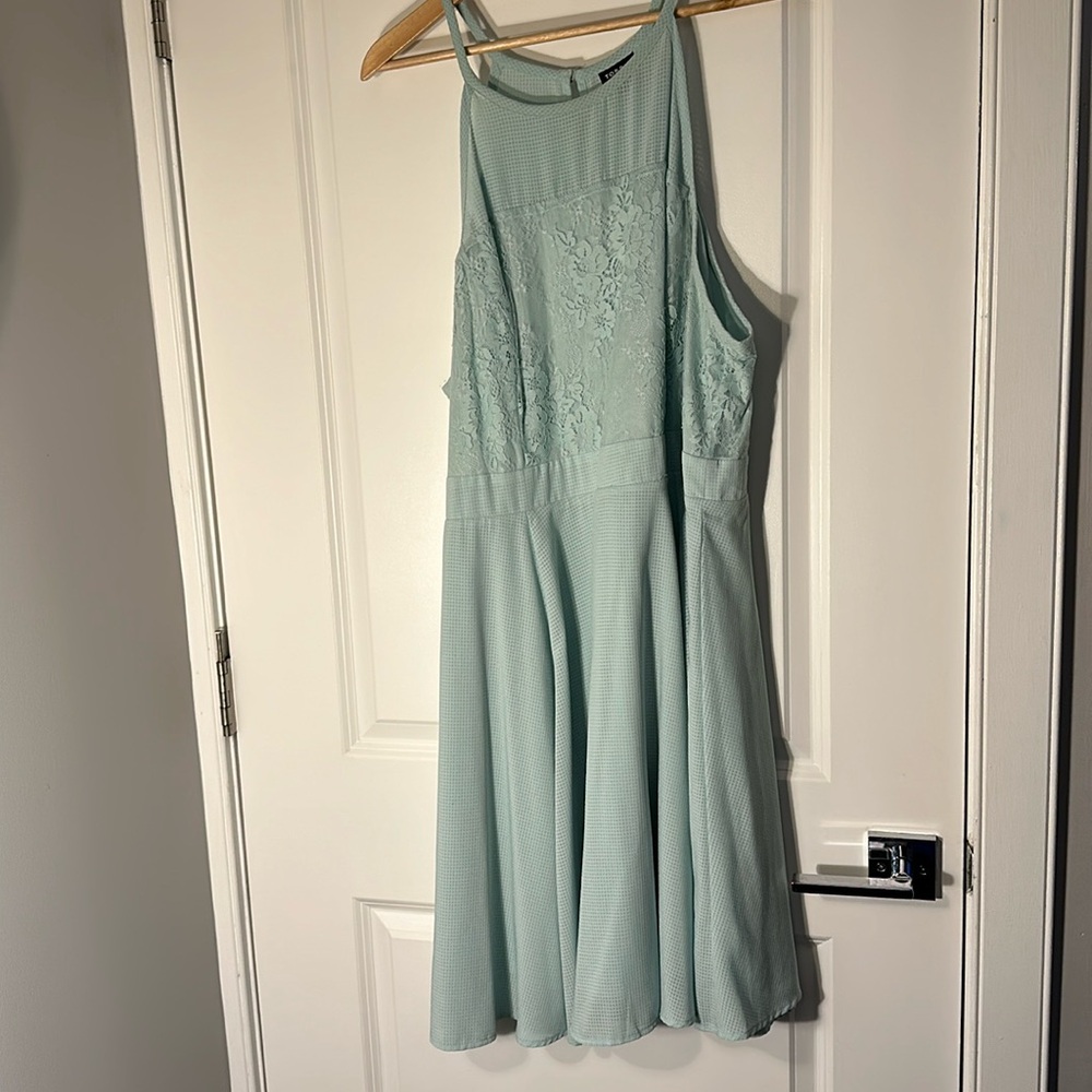 Mint Green Halter Dress